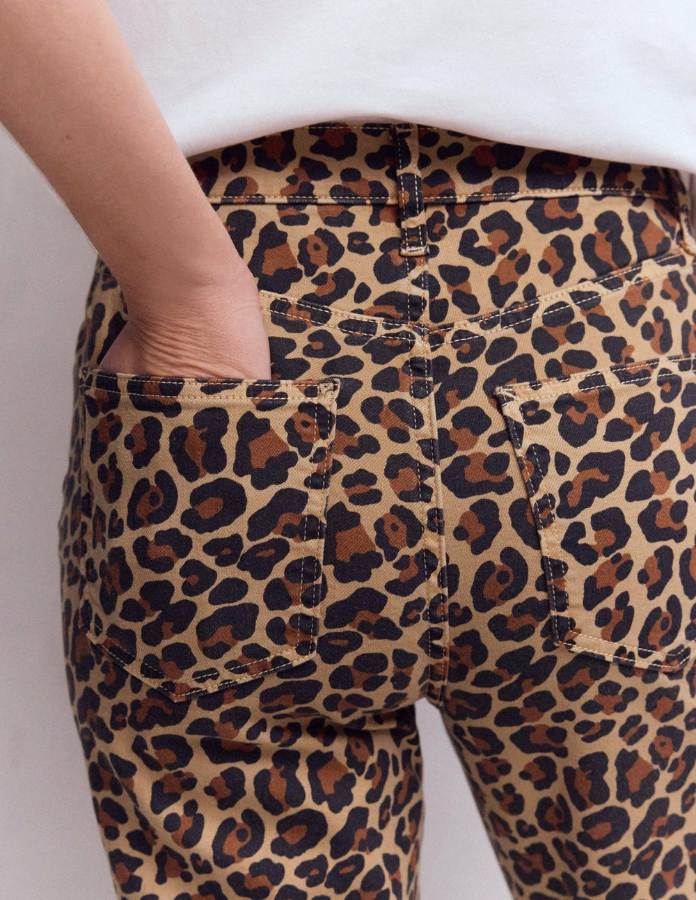 High Rise Straight Jeans-Animal Print / Boden On sale