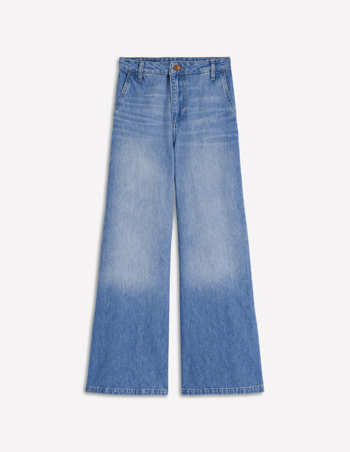 High Rise Palazzo Jeans-Light Wash / Boden us