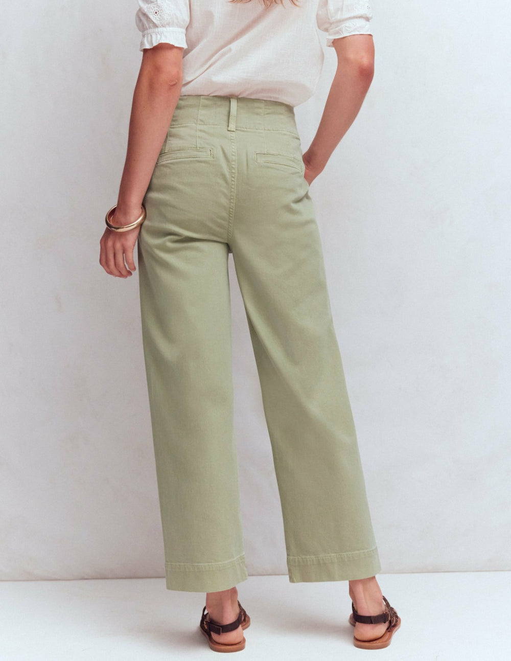 Primrose Cropped Pants-Soft Green / Boden