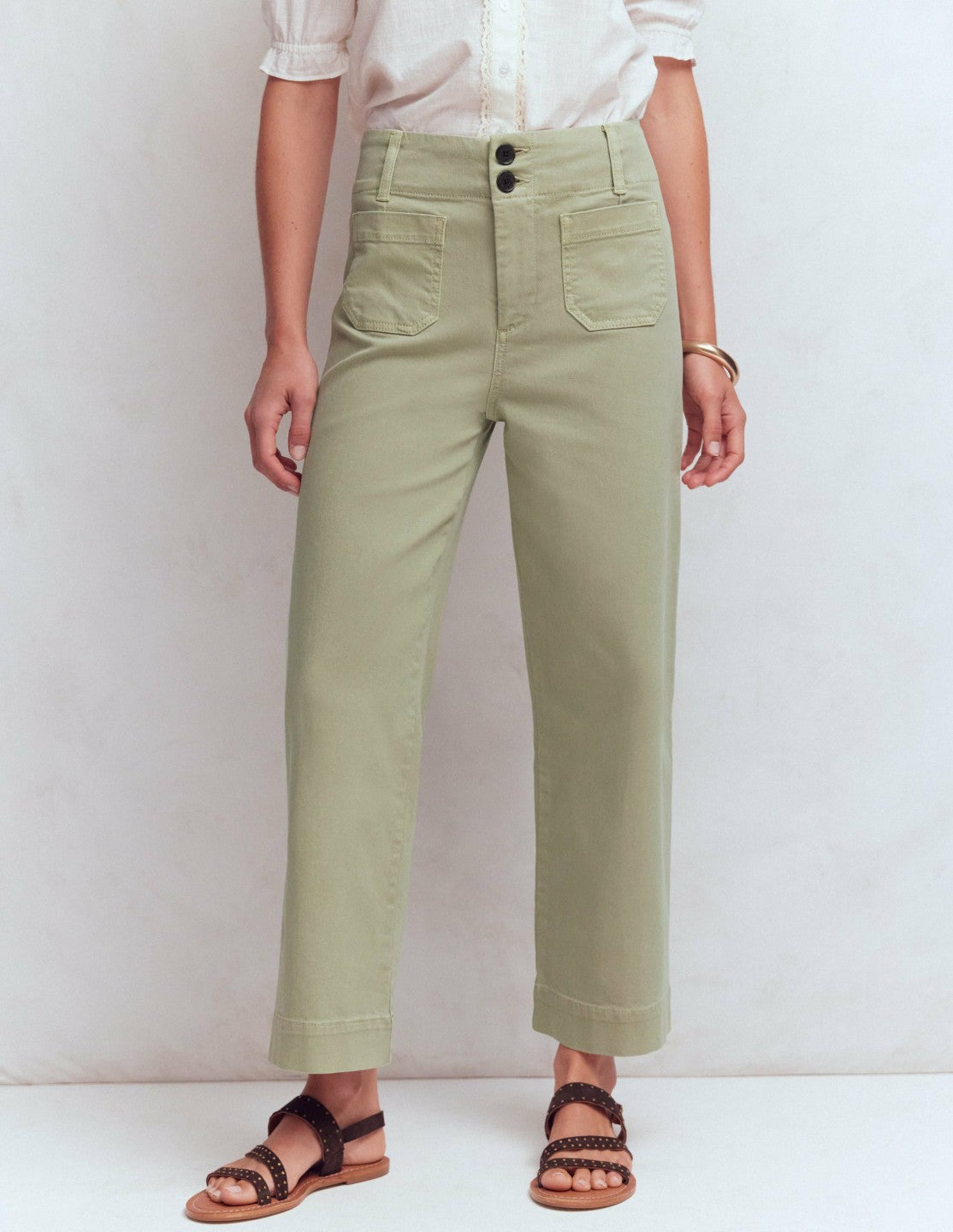Primrose Cropped Pants-Soft Green / Boden