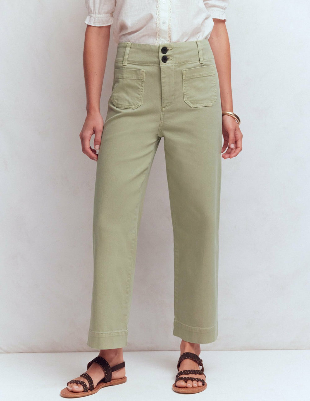 Primrose Cropped Pants-Soft Green / Boden