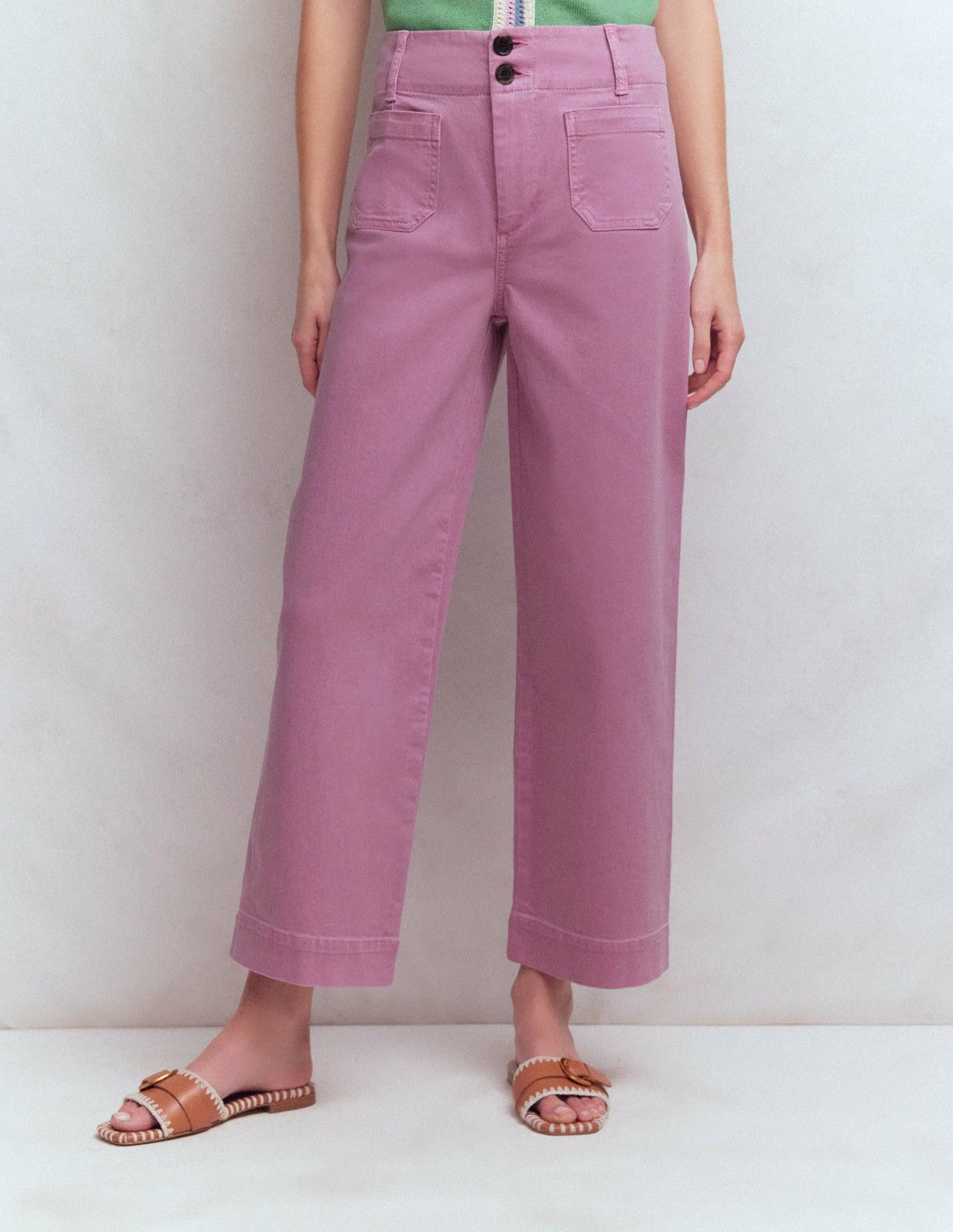 Primrose Cropped Pants-Clover Purple / Boden Sale