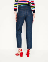 High Rise Straight Leg Jeans-Indigo Rinse / Boden Online