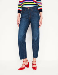 High Rise Straight Leg Jeans-Indigo Rinse / Boden Online