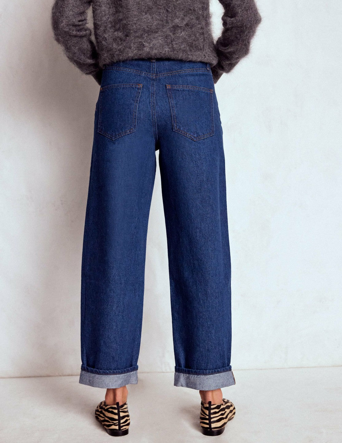 Mid Rise Relaxed Jeans-Indigo / Boden Outlet