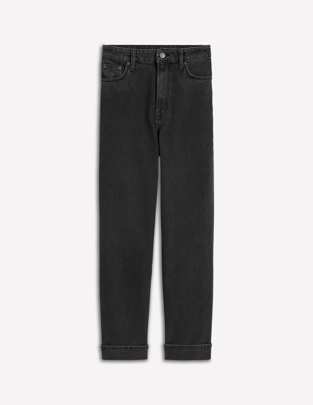 Mid Rise Straight Leg Jeans-Washed Black / Boden Discount