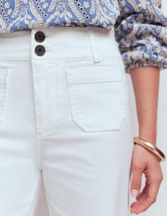 Primrose Cropped Pants-White / Boden us
