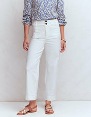 Primrose Cropped Pants-White / Boden us