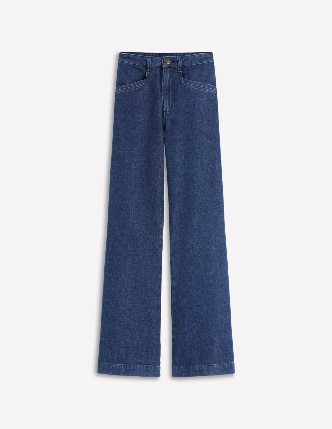 Pocket Detail Wide Leg Jeans-Mid Vintage / Boden Discount