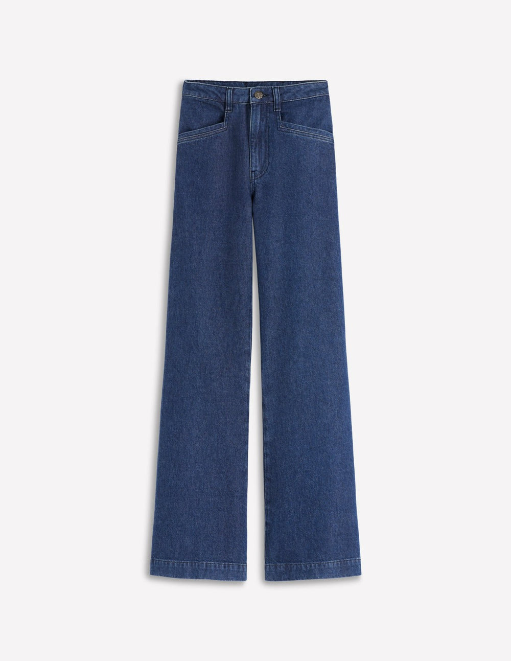 Pocket Detail Wide Leg Jeans-Mid Vintage / Boden Discount
