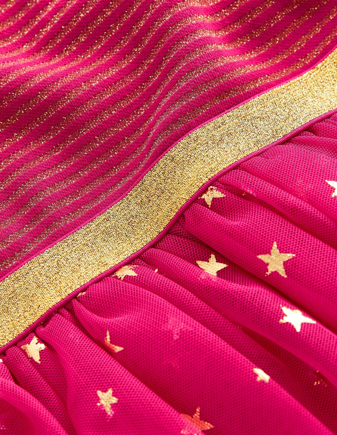 Twirly Tulle Mix Dress-Cherry Jam/ Gold Confetti / Boden us