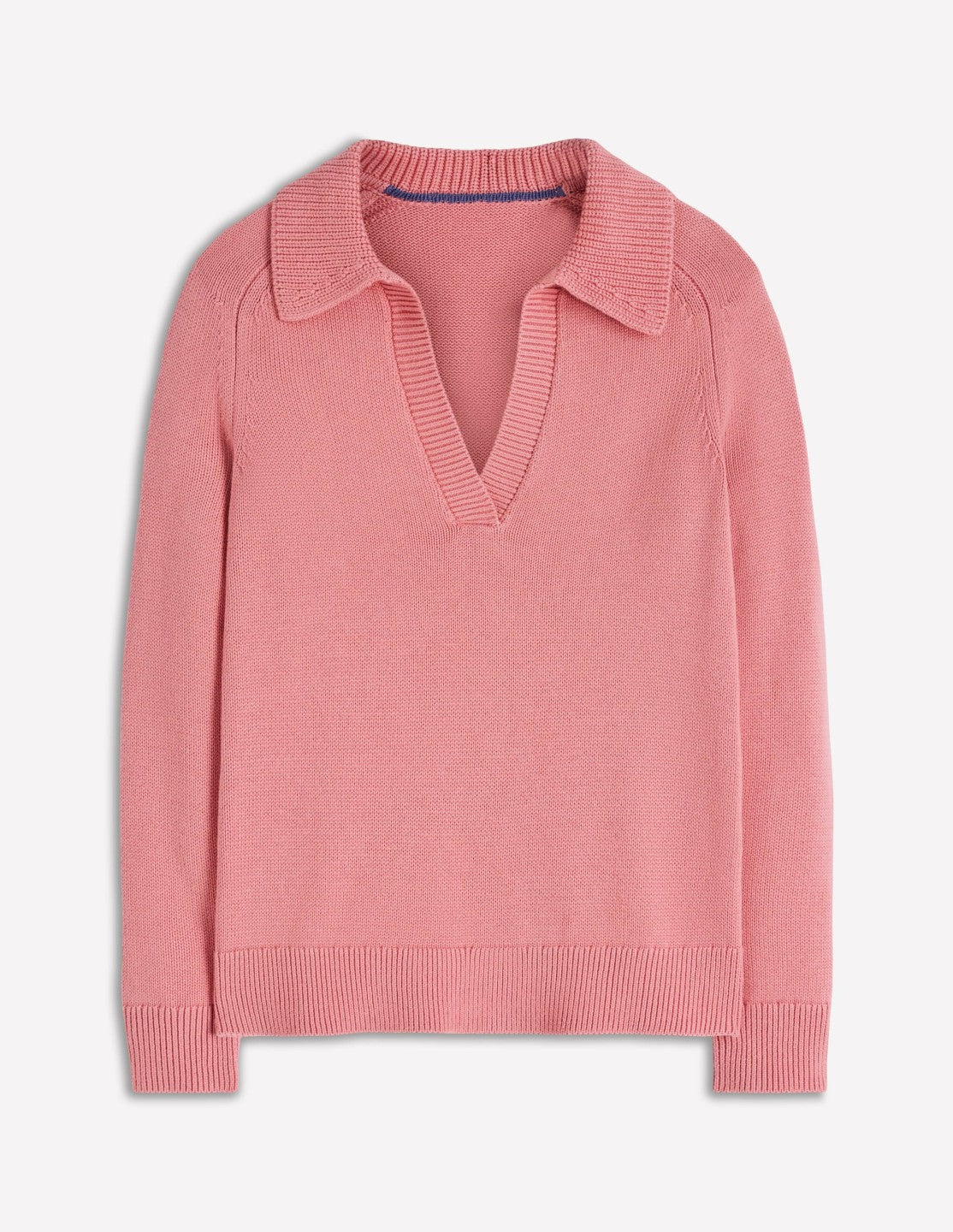 Cotton Henley Sweater-Dusty Rose / Boden Sale
