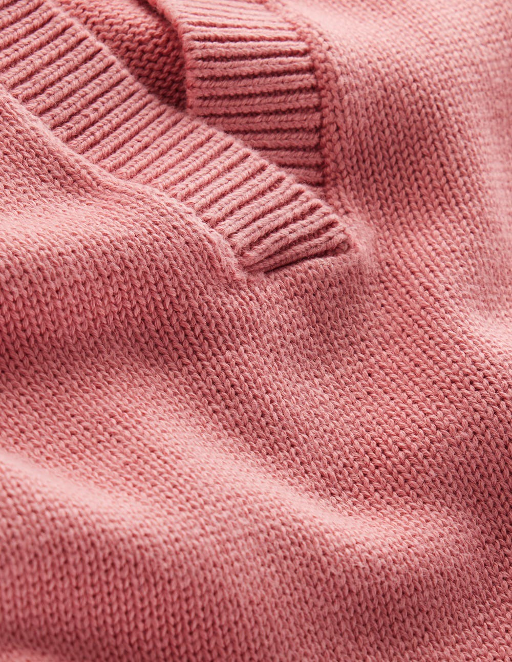 Cotton Henley Sweater-Dusty Rose / Boden Sale