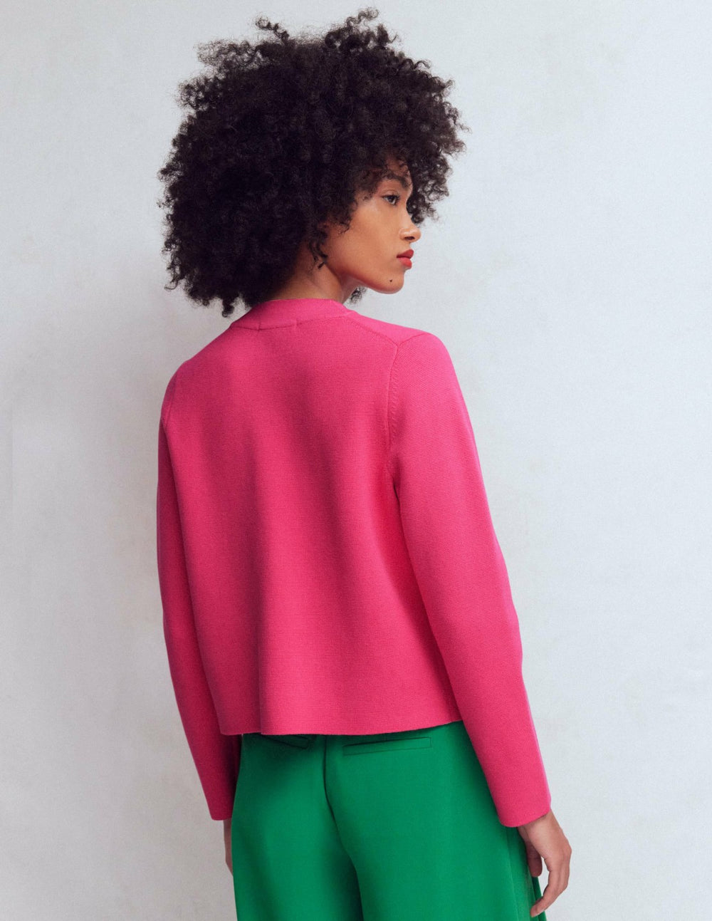 Elena Stand Neck Jacket-Pink Embroidery / Boden Online