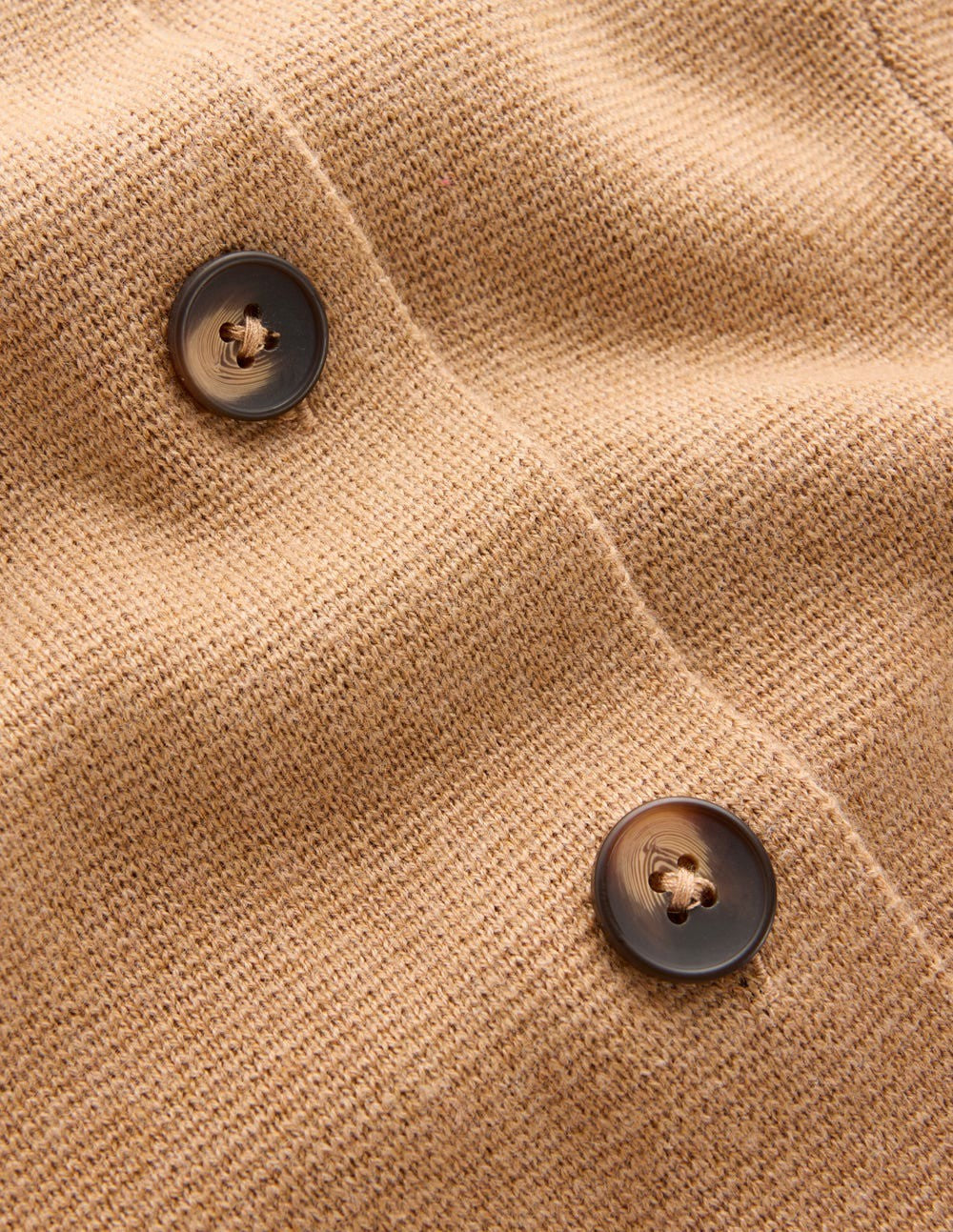 Joanna Fitted Knitted Jacket-Camel Melange / Boden