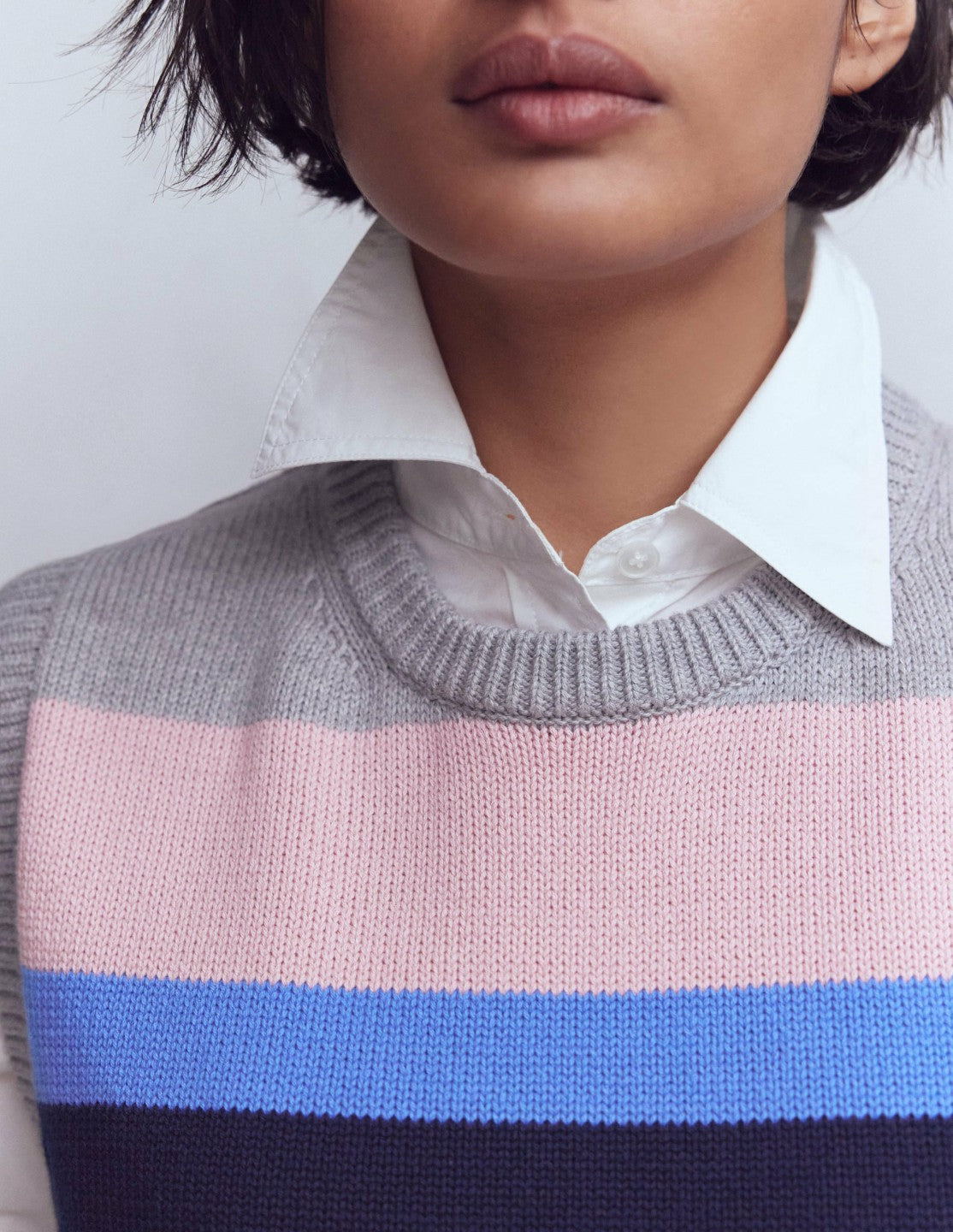 Lucy Cotton Vest-Multi, Rainbow / Boden On sale