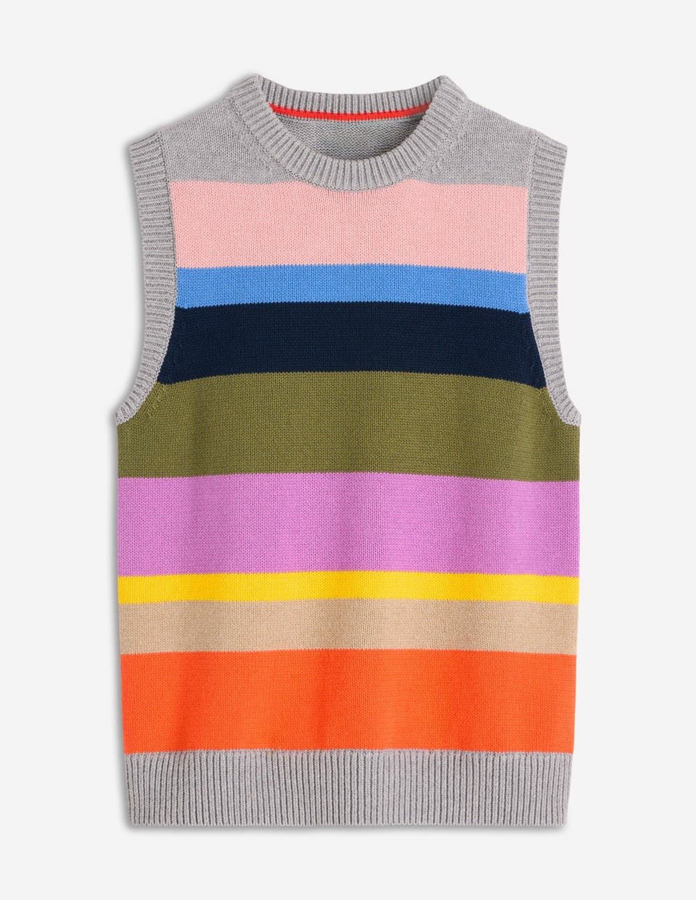 Lucy Cotton Vest-Multi, Rainbow / Boden On sale
