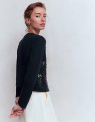 Embellished Knit Cardigan-Navy / Boden