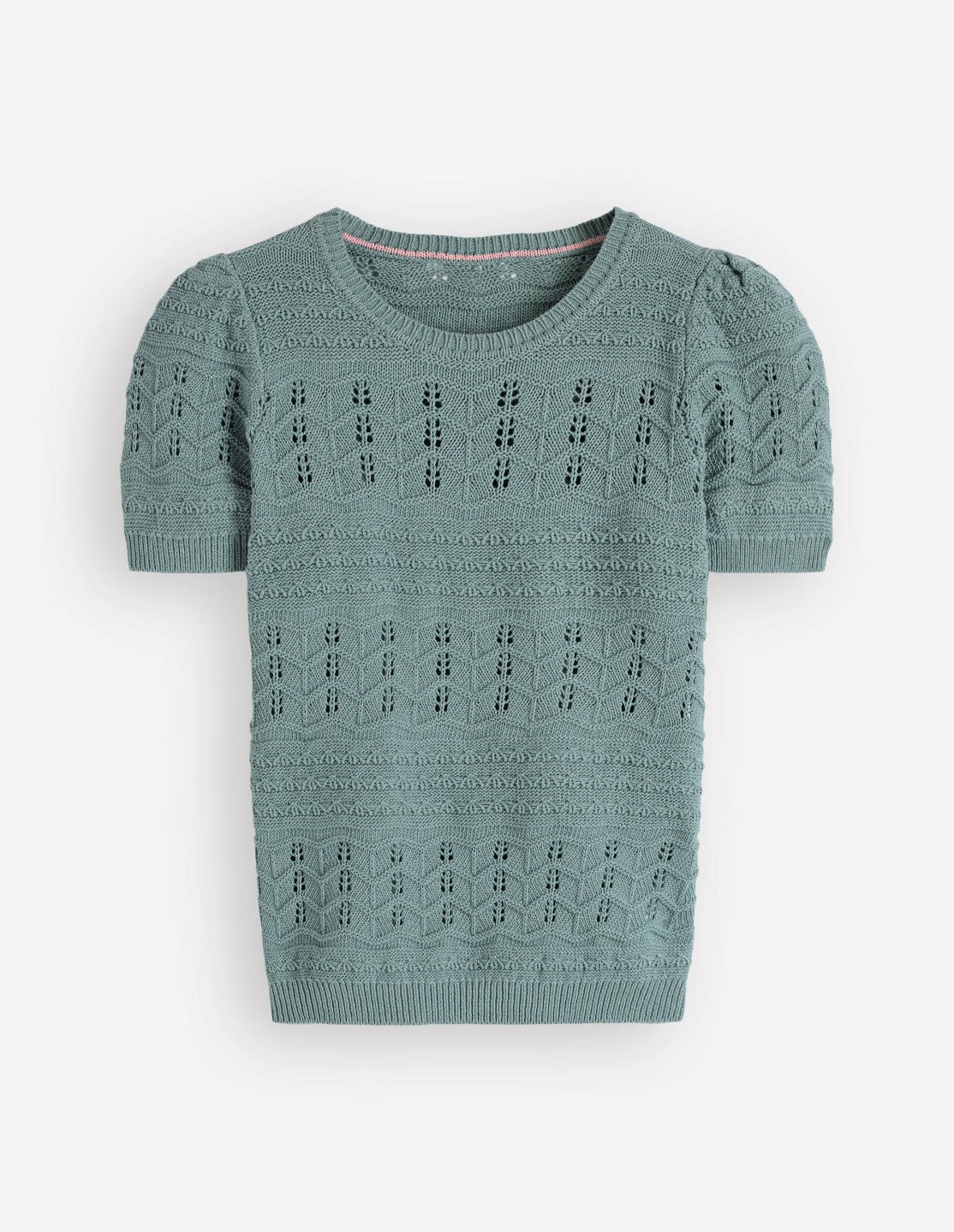 Monica Knitted T-Shirt-Blue / Boden Outlet