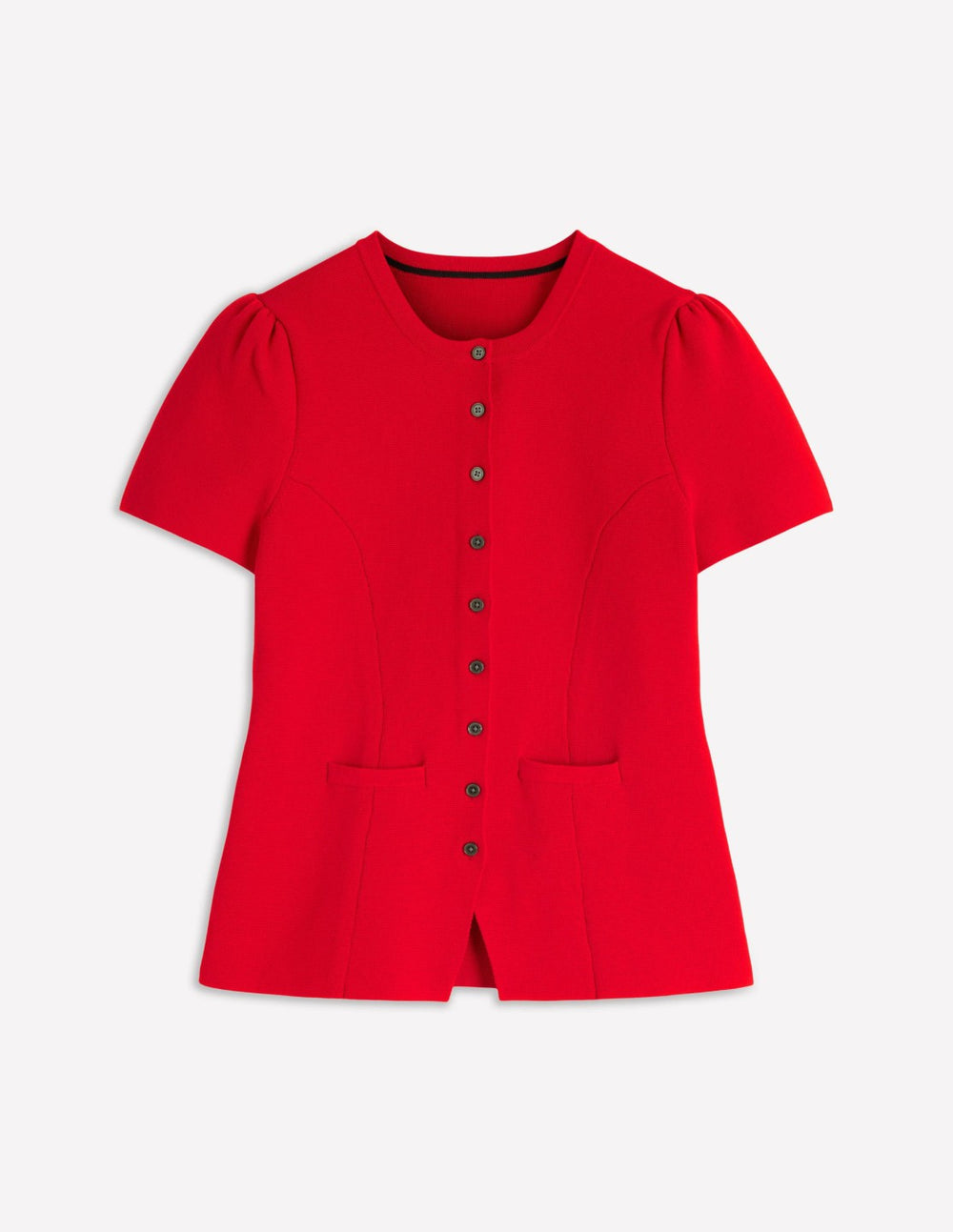 Short Sleeve Knitted Jacket-Red / Boden Discount