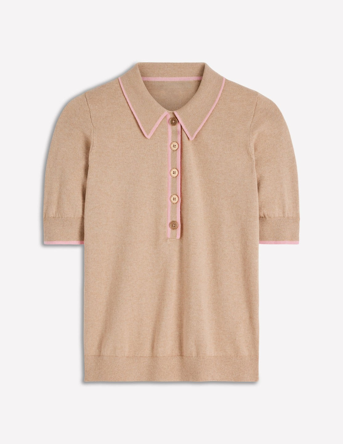 Liz Henley T-Shirt-Chinchilla Melange / Boden