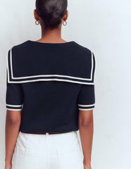 Sailor Collar sweater-Navy / Boden Discount