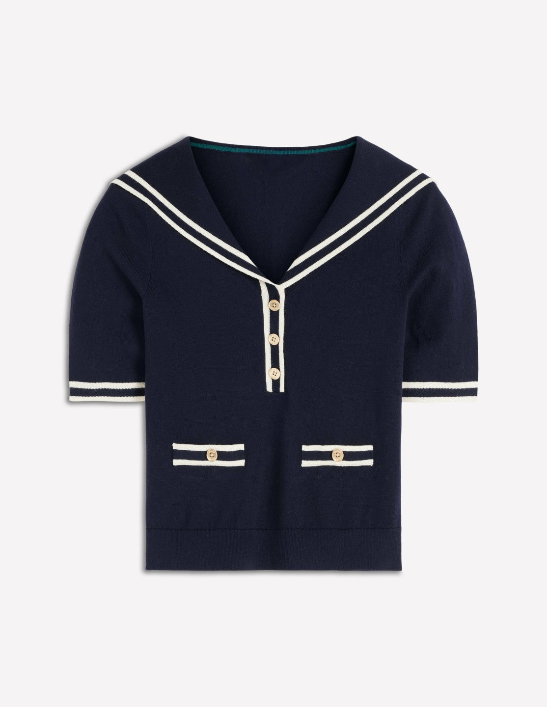 Sailor Collar sweater-Navy / Boden Discount