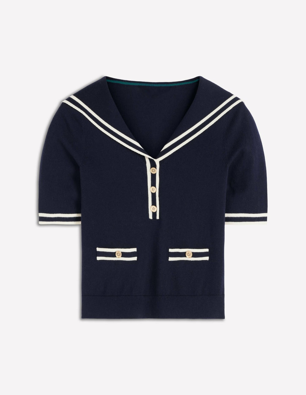 Sailor Collar sweater-Navy / Boden Discount