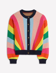 Abi Jacquard Cardigan-Multi Rainbow / Boden On sale