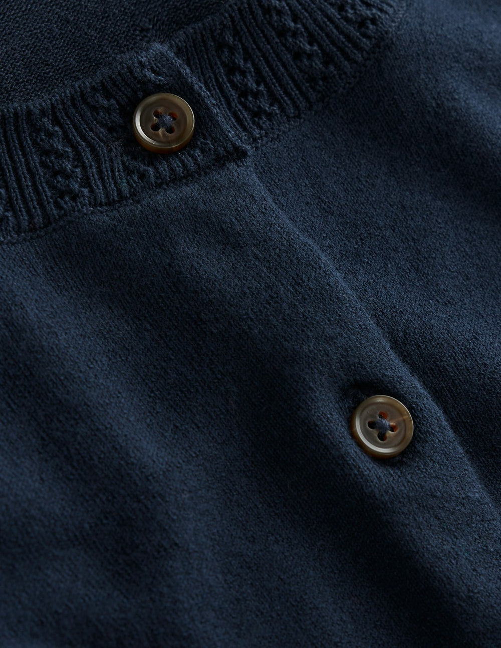 Emilia Cotton Crew Cardigan-Navy / Boden