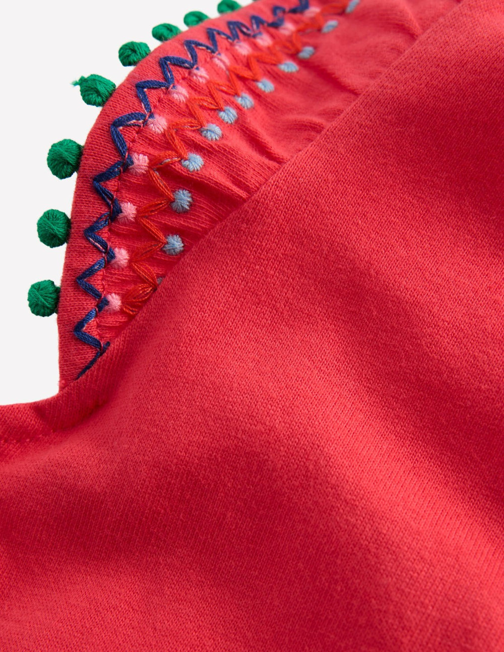 Flutter Sleeve Trim Top-Jam Red / Boden Outlet