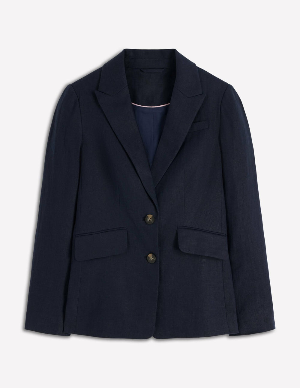 Stamford Linen Blazer-Navy / Boden Online