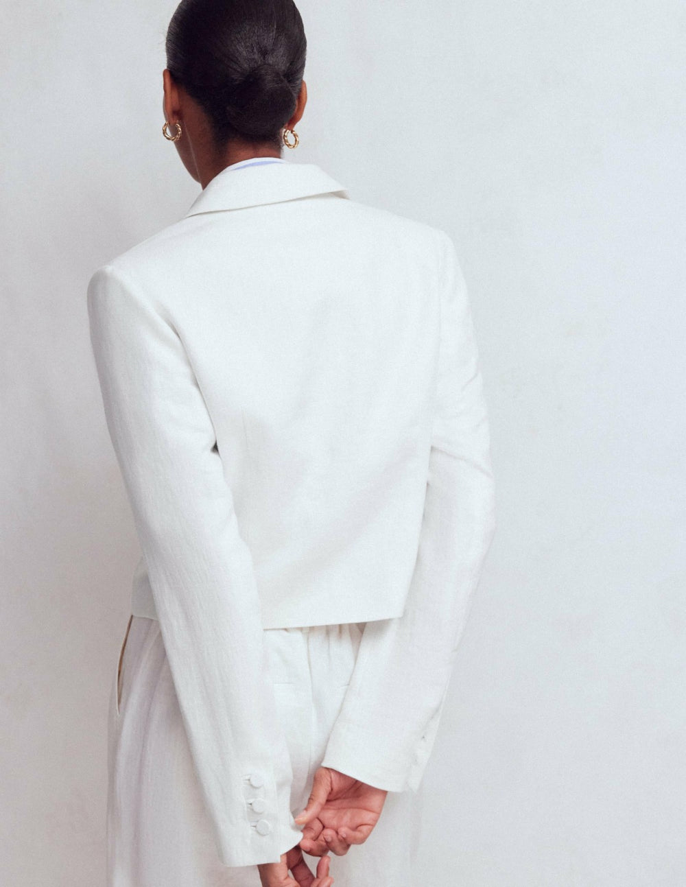 Dartmouth Linen Blazer-White / Boden us