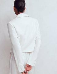 Dartmouth Linen Blazer-White / Boden us