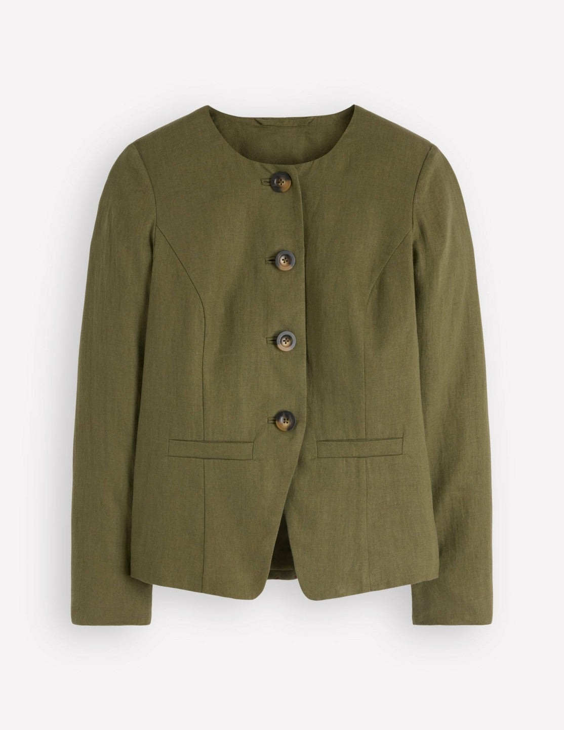 Hampstead Linen Blazer-Woodland Green / Boden Online