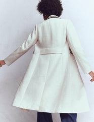 Pocket Detail Coat-Ivory / Boden Discount