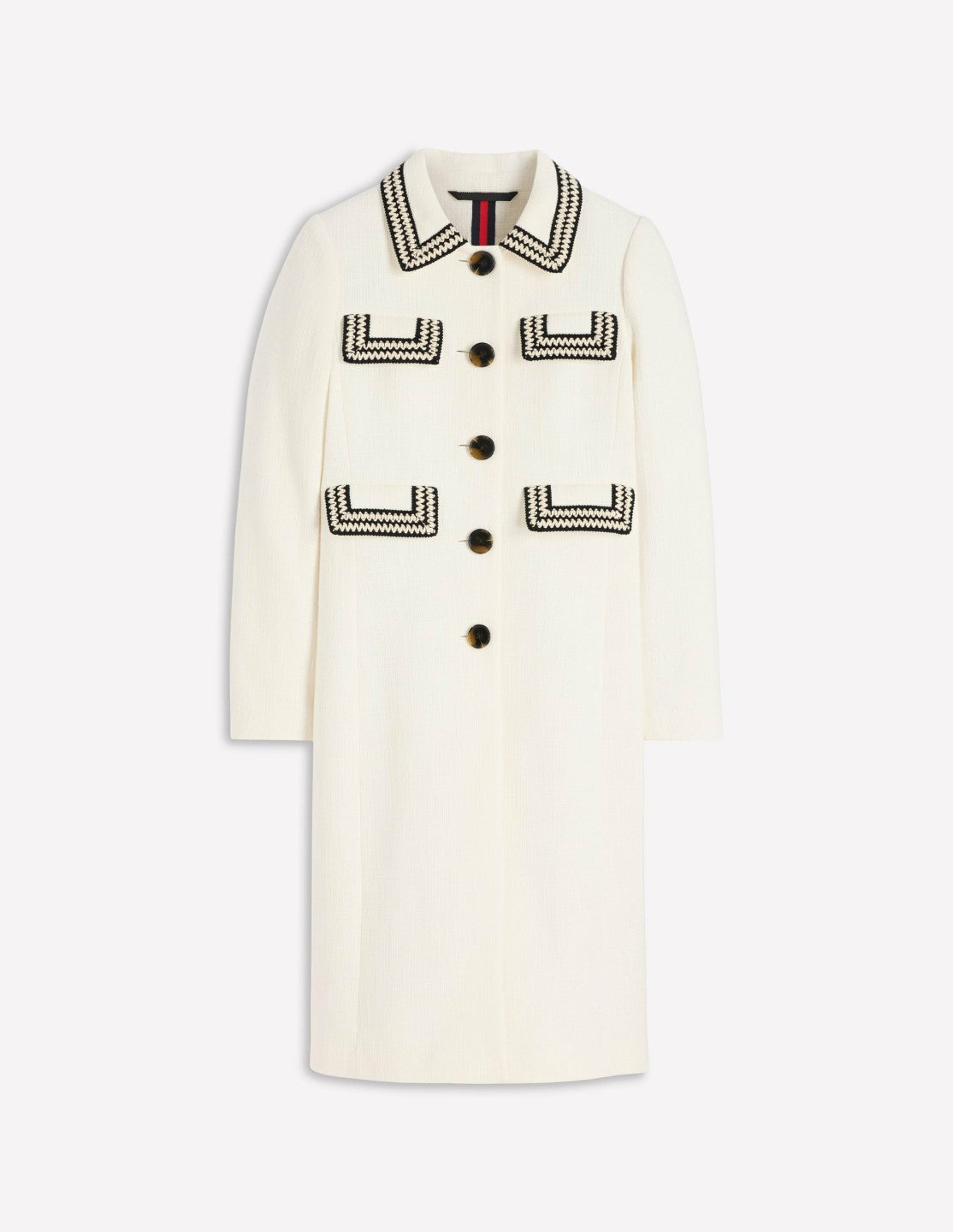 Pocket Detail Coat-Ivory / Boden Discount