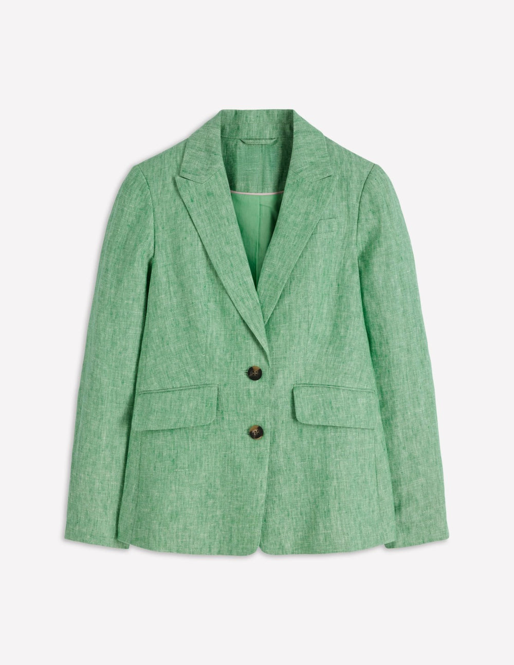 Stamford Linen Blazer-Aloe Green Chambray / Boden On sale