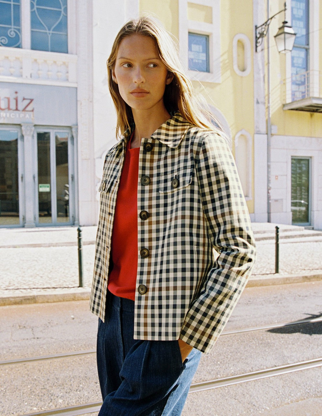 Gloucester Mac-Grey, Brown Multigingham / Boden Outlet