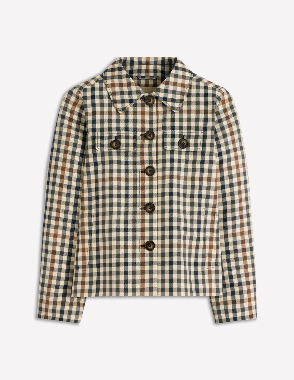 Gloucester Mac-Grey, Brown Multigingham / Boden Outlet