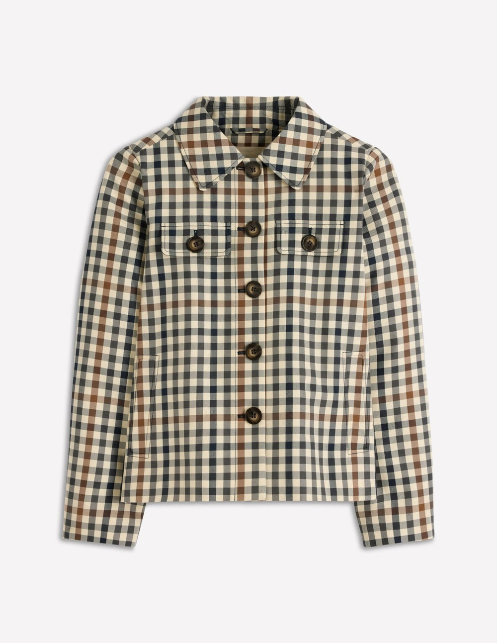 Gloucester Mac-Grey, Brown Multigingham / Boden Outlet