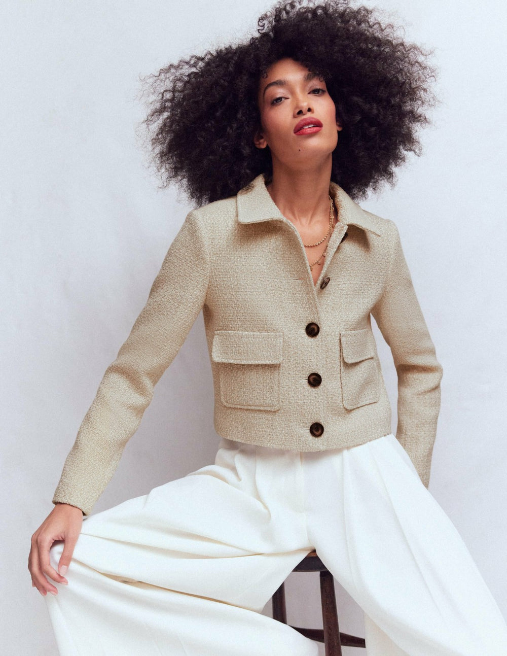 Lisburn Patch Pocket Jacket-Neutral / Boden Sale