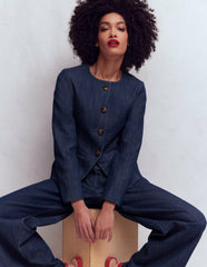 Hampstead Cotton Twill Blazer-Navy / Boden Online