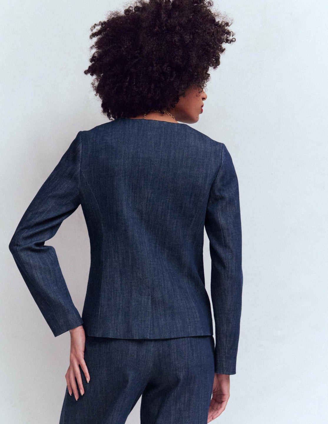 Hampstead Cotton Twill Blazer-Navy / Boden Online