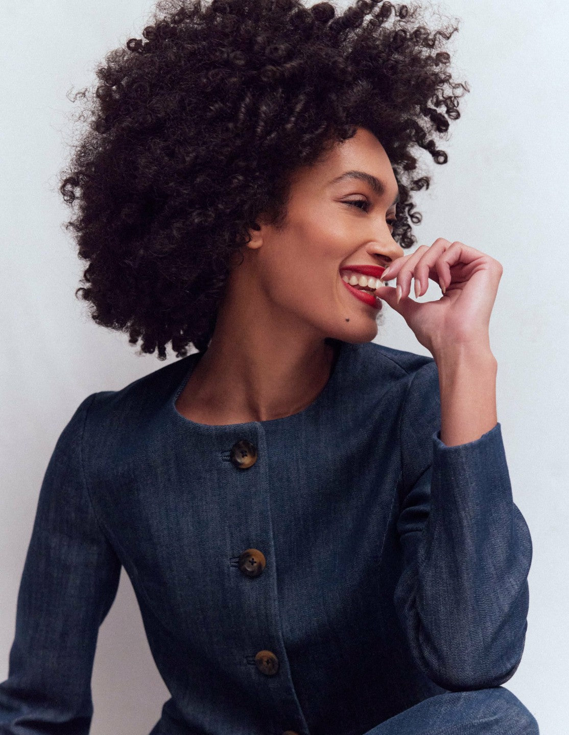 Hampstead Cotton Twill Blazer-Navy / Boden Online