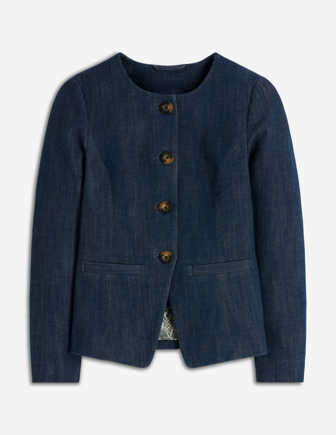 Hampstead Cotton Twill Blazer-Navy / Boden Online