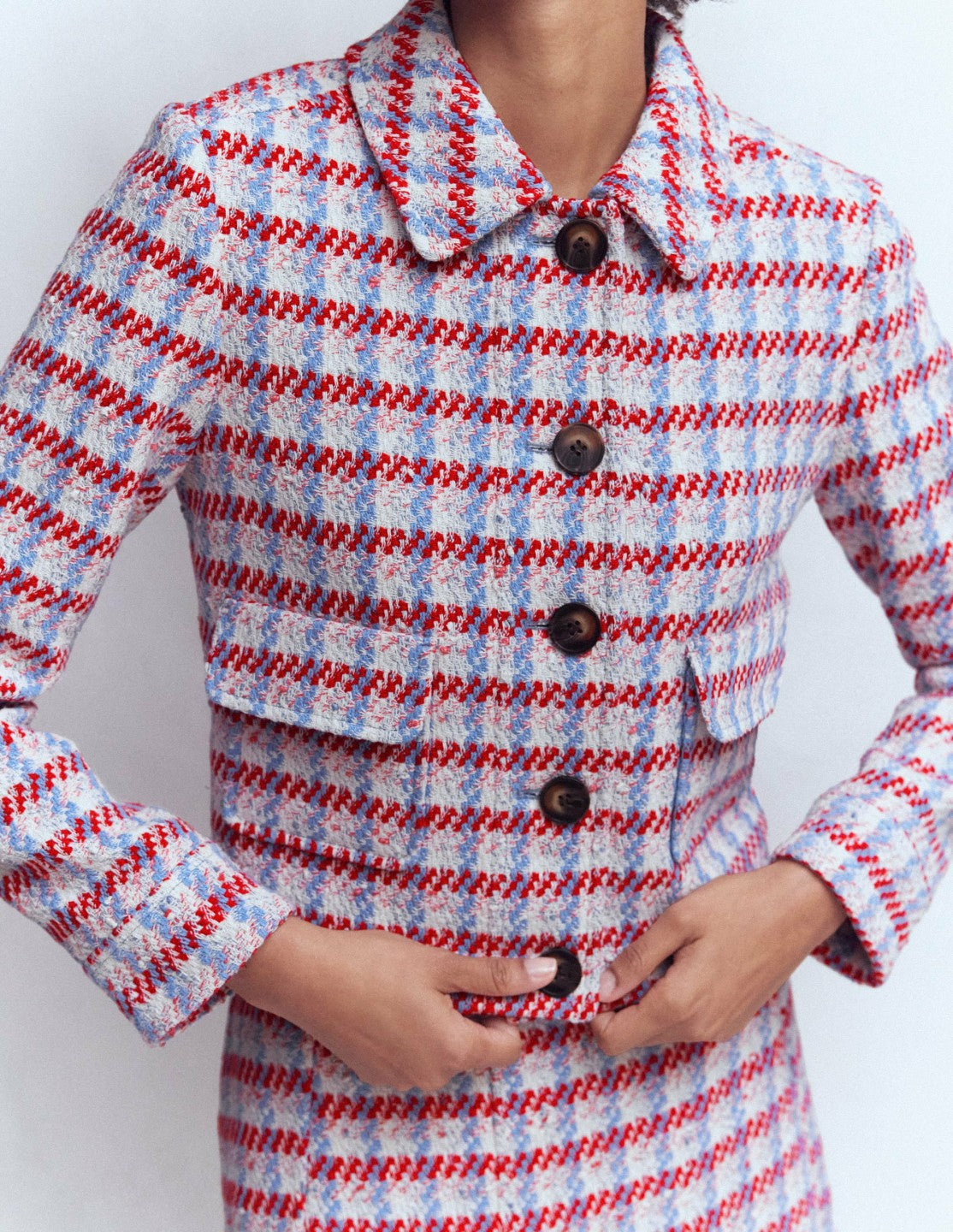 Lisburn Patch Pocket Jacket-Pink Textured / Boden On sale