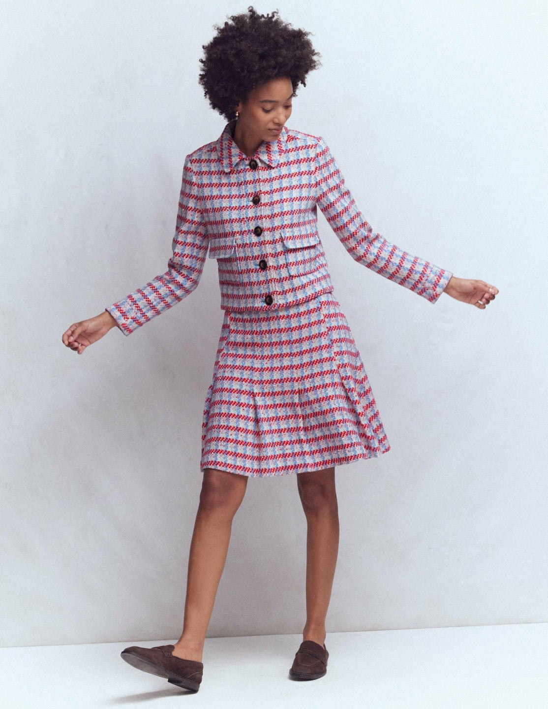 Lisburn Patch Pocket Jacket-Pink Textured / Boden On sale