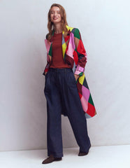 Double Breasted Trench-Giant Multi Harlequin / Boden us