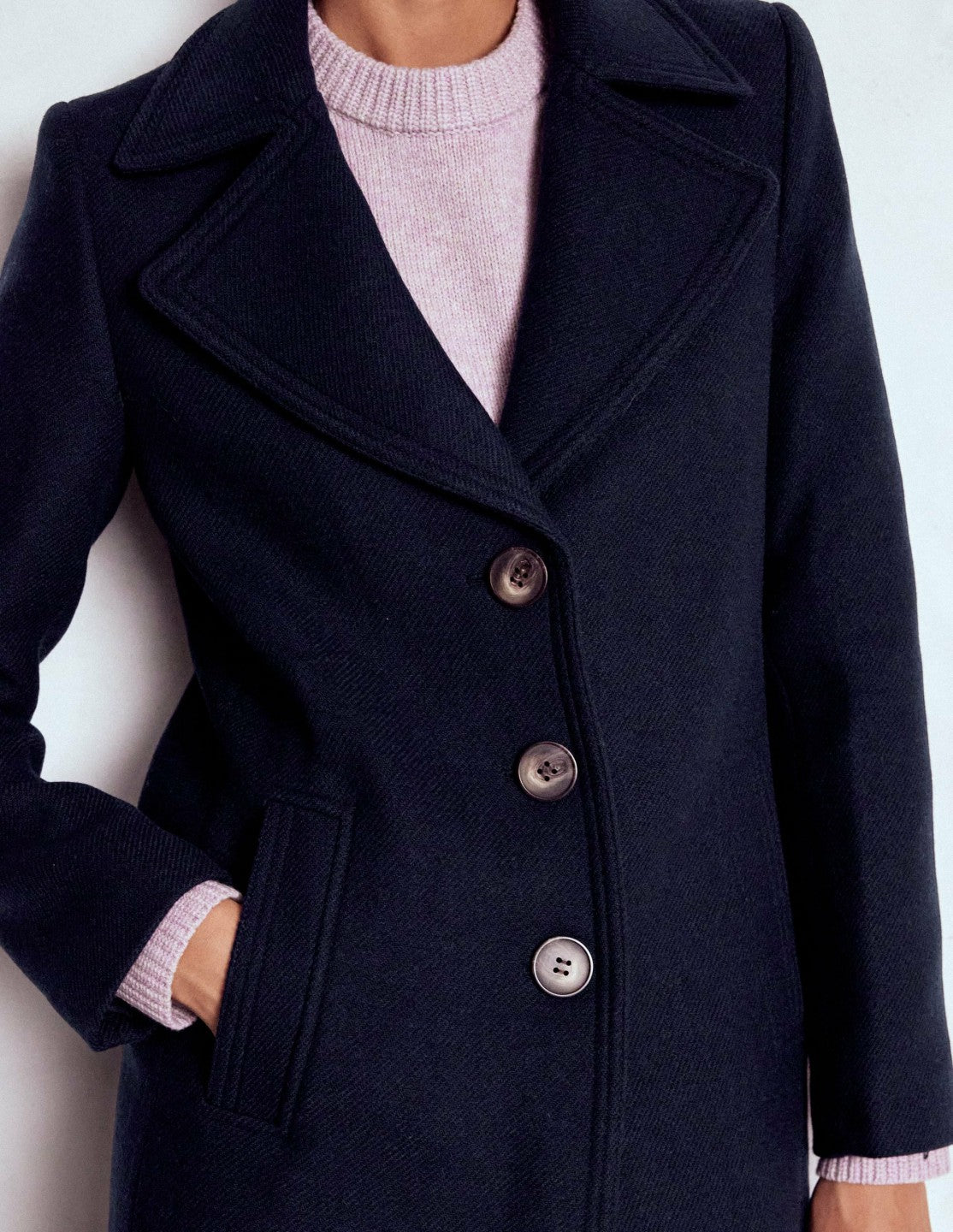 Newport Wool Coat-Navy / Boden Outlet